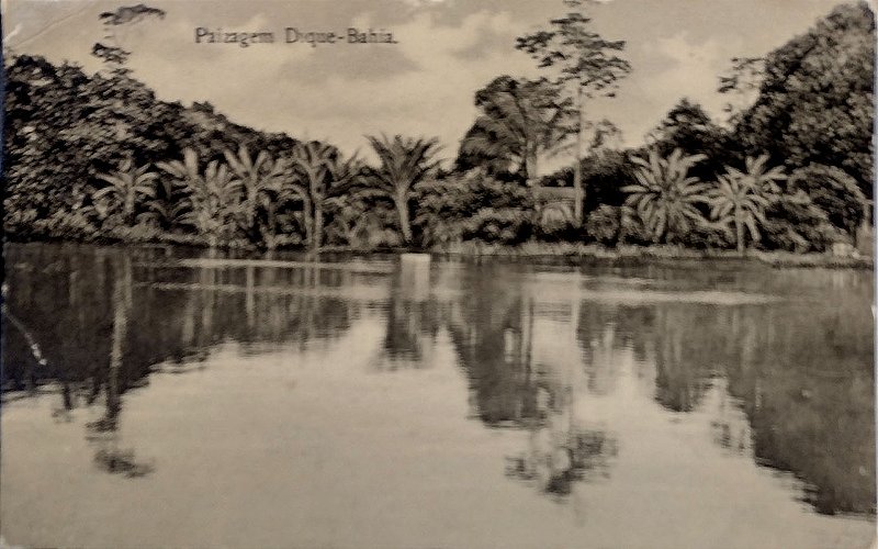 Bahia - Salvador - Paisagem Dique - Cartão Postal Antigo Original, Circulado 1926