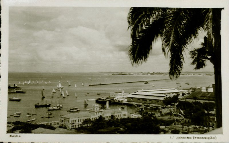 Bahia - Salvador - Procissão, 1º Janeiro - Cartão Postal Antigo Original, Não Circulado