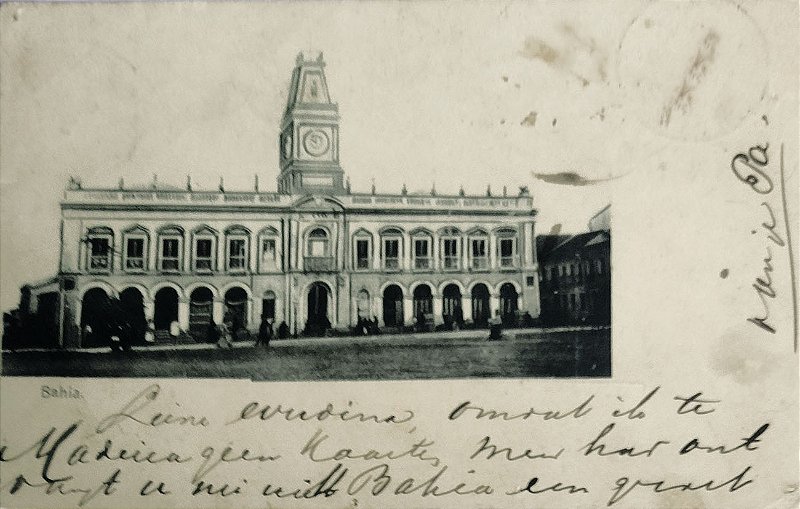 Bahia - Câmara Municipal - Cartão Postal Antigo Original, Circulado 1902