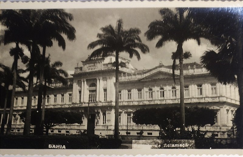 Bahia  - Salvador - Palácio da Aclamação - Cartão Postal Antigo Original - Não Circulado