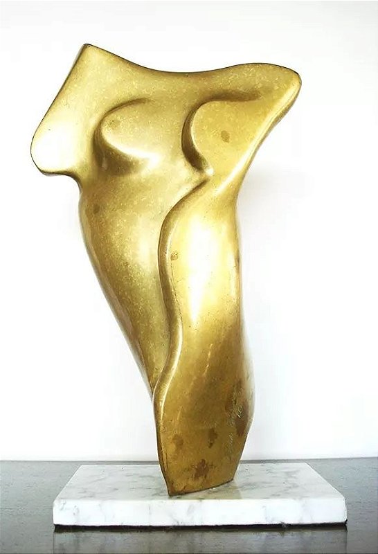 Leida Grineberg - Importante Escultura em Bronze, Assinada Datada 1991