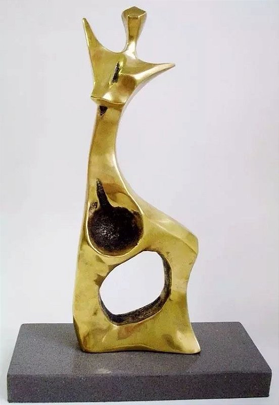 Roberto Gabriel Crivellé - Escultura Modernista Em Bronze, Assinada