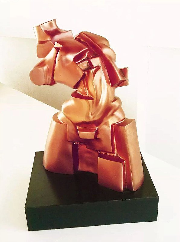 José Guerra - Grande e Importante Escultura Em Bronze no Estilo Futurismo