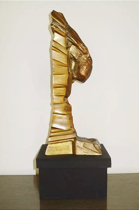 Maria Bonomi - Escultura em Bronze, Bola Ouro, Assinada