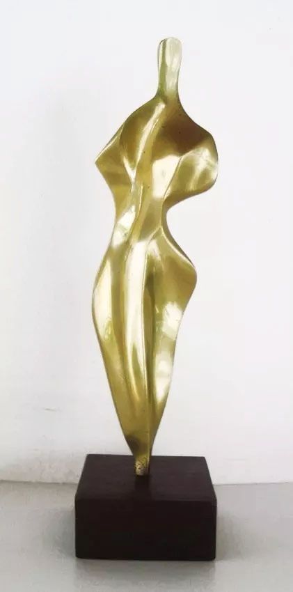 Mario Agostinelli - Escultura Em Bronze, Feminino Estilizado, Assinada