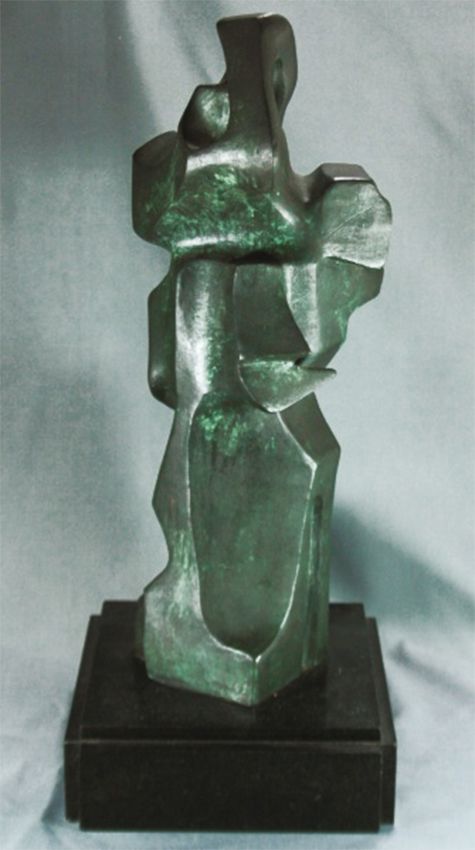 Virginia Sé - Escultura Modernista Em Bronze Assinada 54cm.