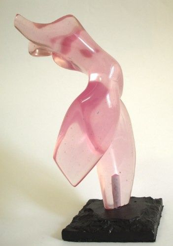 Escultura Figura Feminina em Acrílico - 26 cm de Altura