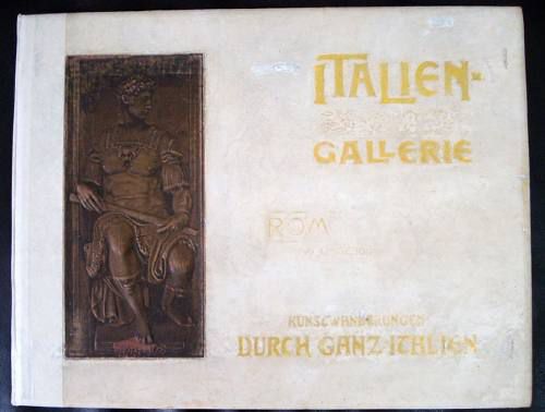 Livro Italien Gallerie com 30 Gravuras - Publicação Alemã