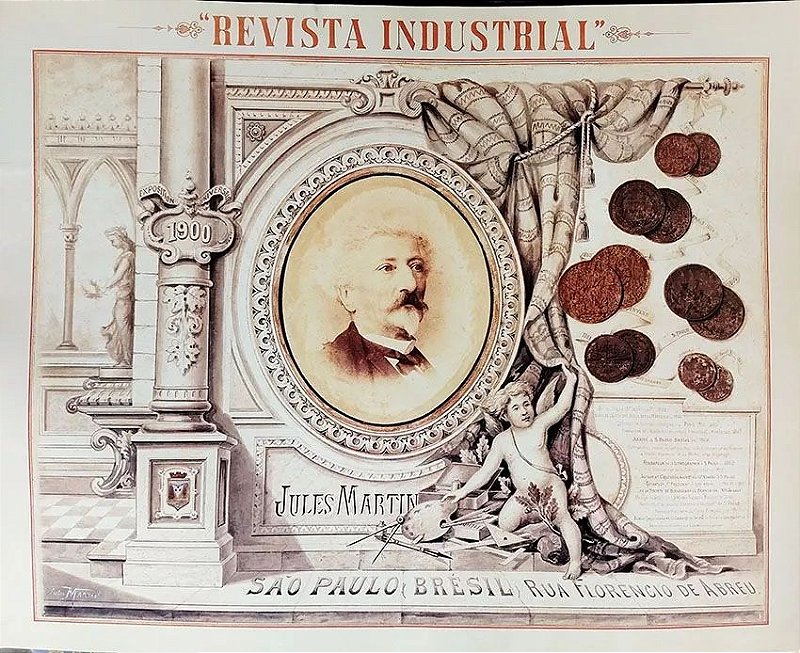 Portfólio da Exposição 1900 Jules Martin - Revista Industrial - 4 Estampas