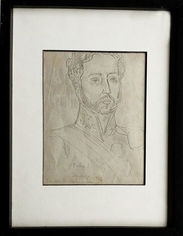 Joaquim da Rocha Ferreira - Desenho Original De Dom Pedro I