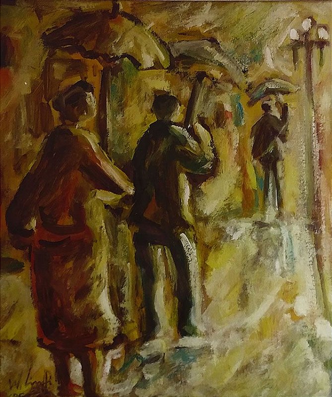 Wanderley Ciuffi - Quadro Técnica Mista, Assinado, Emoldurado