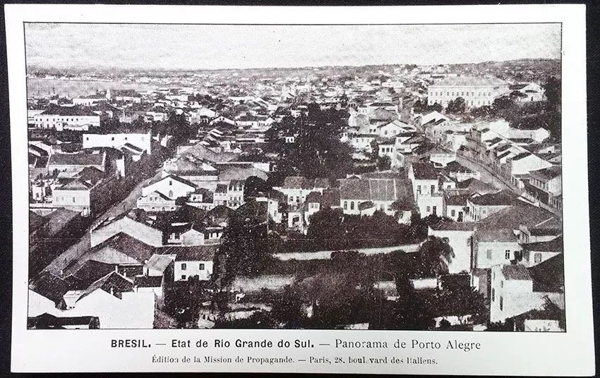 Rio Grande Do Sul, Panorama de Porto Alegre - Cartão Postal Antigo Original, Tipográfico