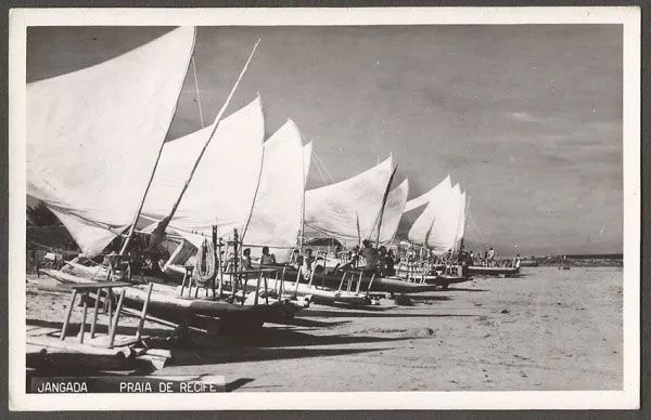 Pernambuco - Praia Do Recife - Cartão Postal Fotográfico Antigo, Original