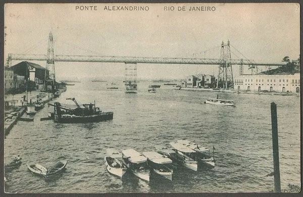Rio De Janeiro - Ponte Alexandrino - Cartão Postal Antigo Original