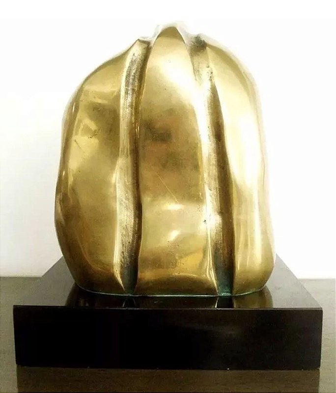 E. C. Mindlin - Escultura em Bronze Polido, Assinada, Numerada 4/7