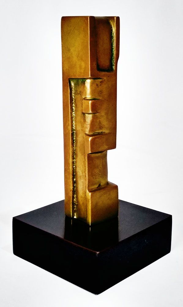 Roberval Souza - Escultura, Totem em Bronze, Assinada