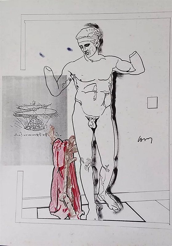 Wesley Duke Lee - Arte em Estampa, Gravura de Apolo, Leonardo da Vinci
