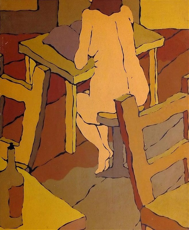 Concha Jerez - Quadro, Arte em Pintura, Óleo s/ Tela, Figurativo Feminino Pós Expressionismo, de 1974