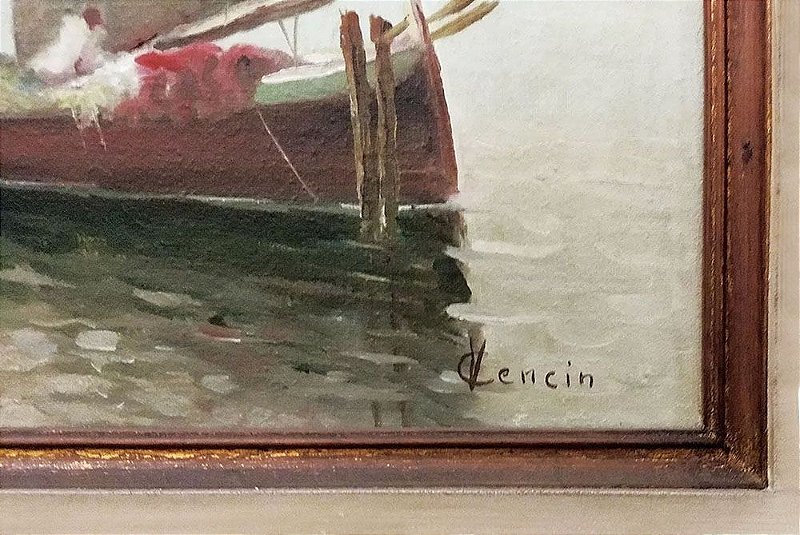 Vicenzo Cencin - Marinha - Quadro, Arte em Pintura, Óleo S/ Tela, Assinada