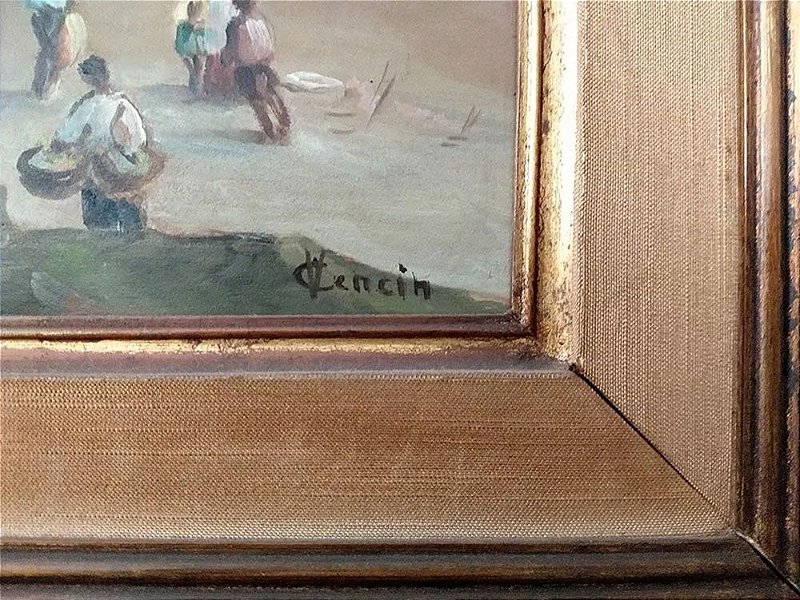 Vicenzo Cencin - Marinha -  Quadro, Arte em Pintura, Óleo S/ Tela, Assinado