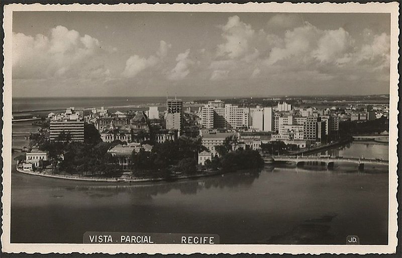 Recife - Pernambuco - Vista Parcial, Cartão Postal Fotográfico Antigo Original