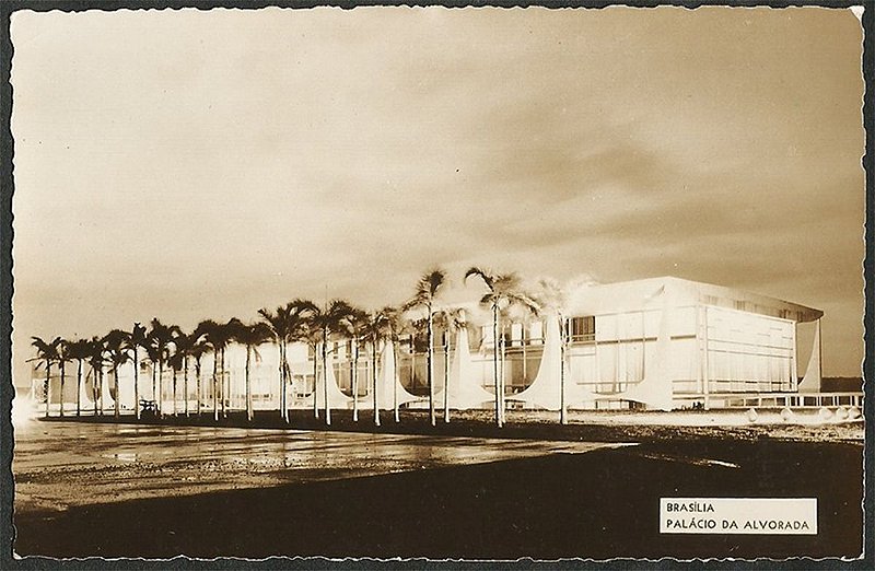 Brasília - Palácio da Alvorada - Cartão Postal Fotográfico Antigo Original