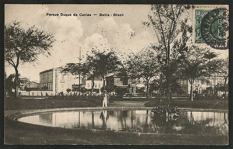 Bahia - Parque Duque de Caxias - Cartão Postal Tipográfico Antigo Original 