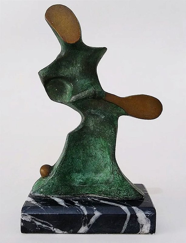 Escultura Bronze Patinado, Figurativo Tenista, Jogador de Tênis