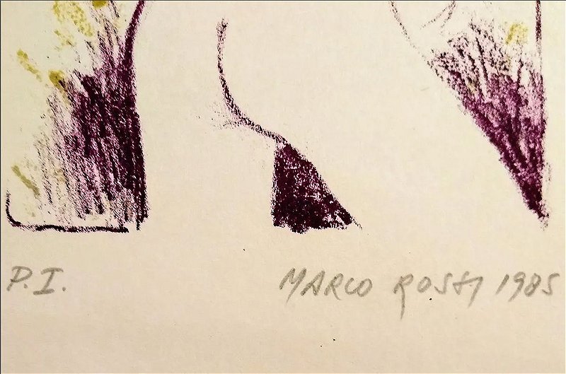 Marco Rossi - Gravura P.I. Original, Nu Feminino, 1985