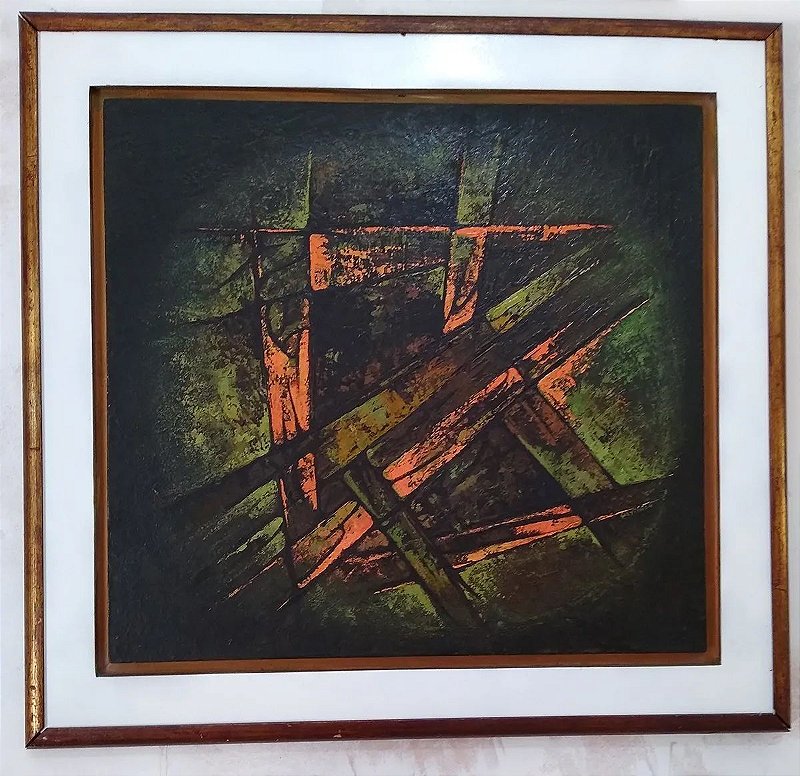 Dulce Weytingh - Quadro Pintura Acrílico sobre Tela Concretismo Abstrato