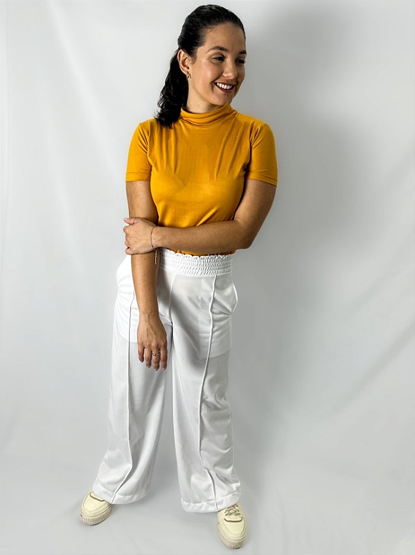 Calça Moletom Branca