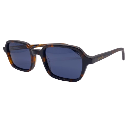 ORAMA RETRO MARROM / LENTES AZUL POLARIZADAS