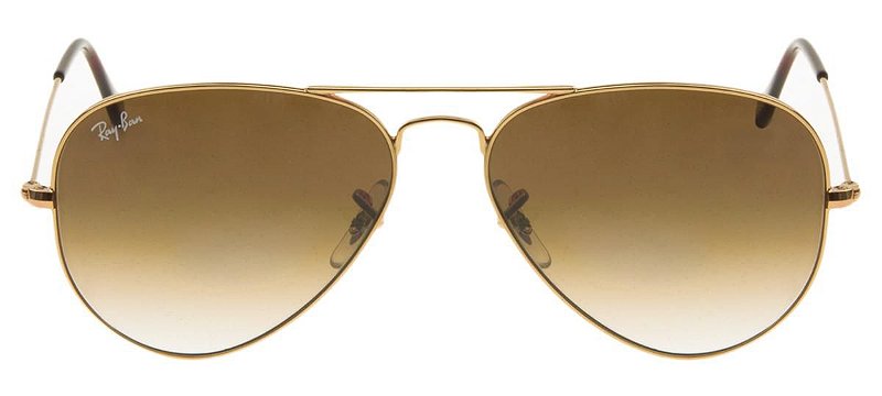 Óculos de Sol Ray-Ban Aviator Marrom Degradê