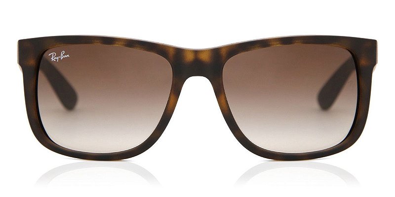 OCULOS DE SOL RAYBAN JUSTIN MARROM DEGRADE - Optica Perona