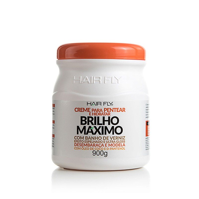 Hair Fly Brilho Máximo Creme Para Pentear e Hidratar Banho de Verniz