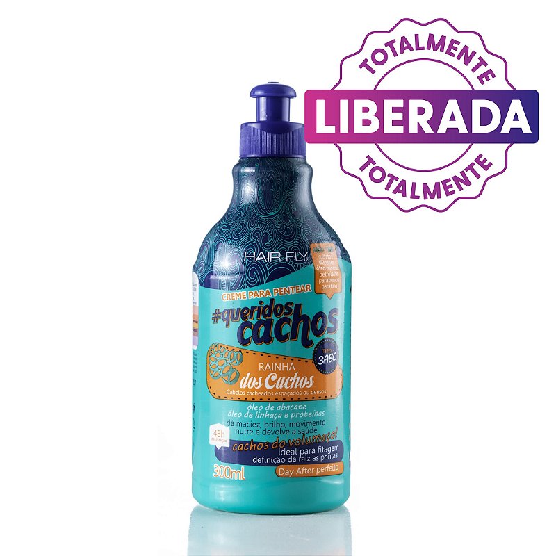Hair Fly Creme para Pentear #Queridos Cachos Rainha dos Cachos 300ml