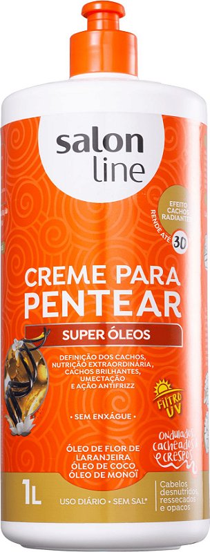 Salon Line Creme Para Pentear Super Oleos 1 L Vegano Com Fitro Uv Compre Aqui Todos Os Produtos Com O Melhor Preco Ja Visto Na Web Frete Gratis E Condicoes De