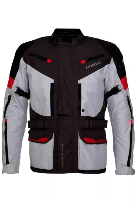 Jaqueta Motociclista Honda Jaqueta Honda Parka Adventure Preto