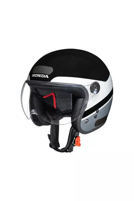 Capacete HJS 2025 Preto / Cinza - Loja online Comoto Honda Novo