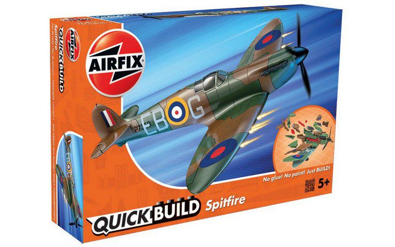 Airfix Quickbuild D-Day Spitfire Kit Modellino Aereo A Scatto In - Foto 2
