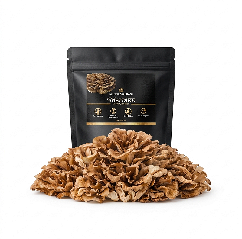 Maitake Desidratado 60g | Grifola frondosa - Portal do Cogumelo