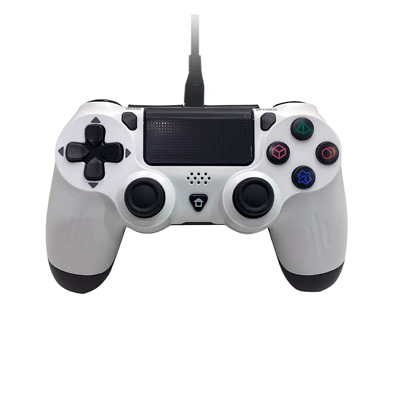 Controle Com Fio Compatível PS4 KP-GM036 Knup Branco - SL Shop - A