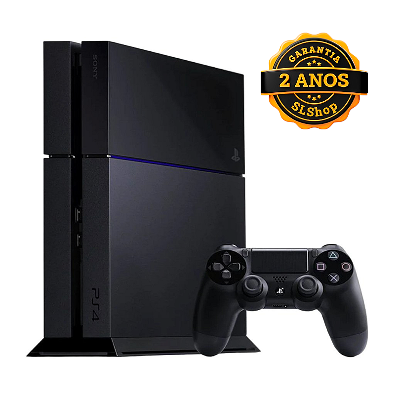 Console PS4 FAT 500GB Preto Seminovo - SL Shop - A melhor loja de