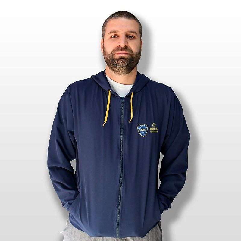 jaqueta corta vento boca juniors