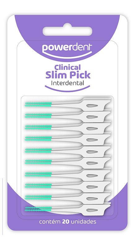 Escova De Dentes Interdental - Slim Pick 20un + Estojo