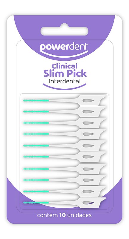 Escova De Dentes Interdental - Slim Pick 10un + Estojo
