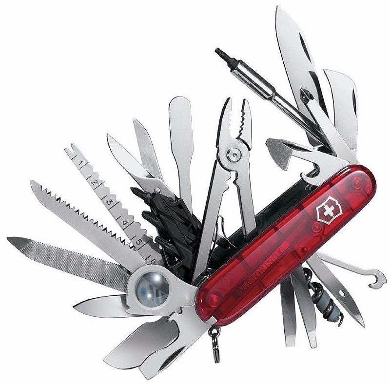 Canivete Suiço Swisschamp XLT 50 Funções Cyber Vermelho