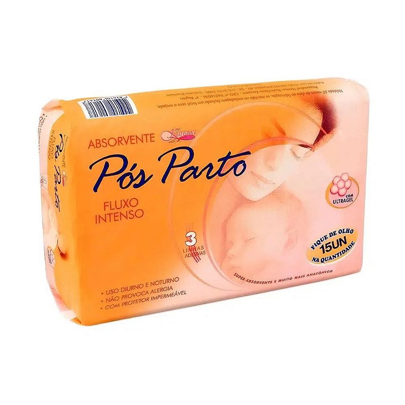 Absorvente Pós-Parto Karisma C/15 unid - Emporium das Fraldas