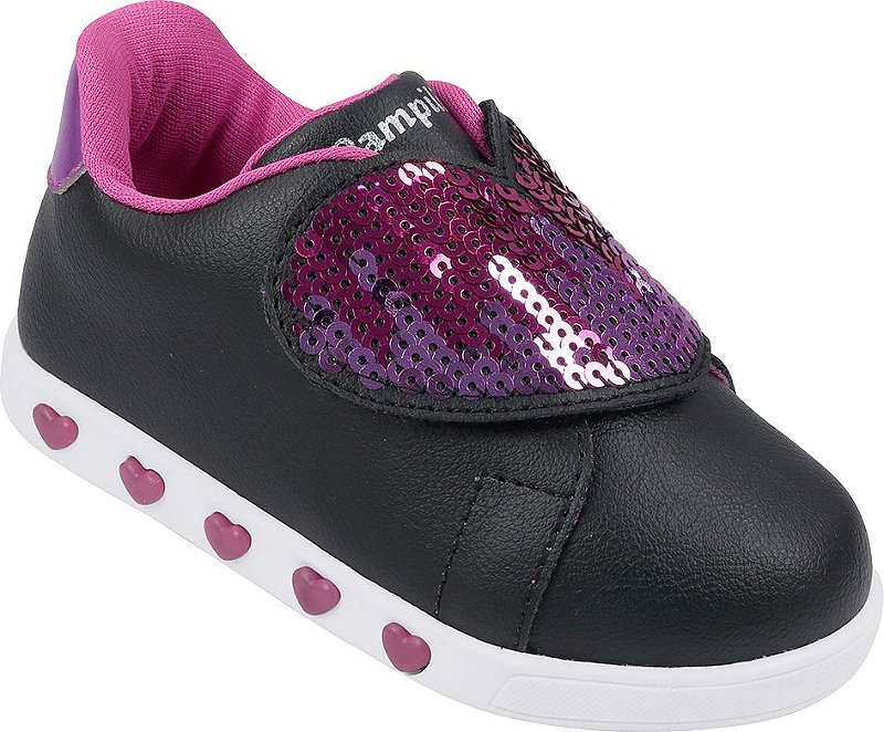 TÊNIS PAMPILI LED - PRETO - Baby Feet