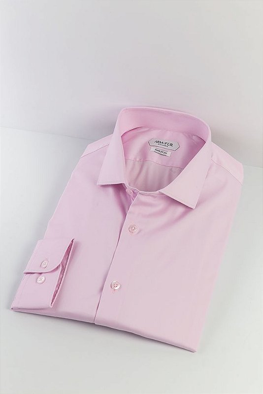 Camisa Manga Longa - Rosa Claro